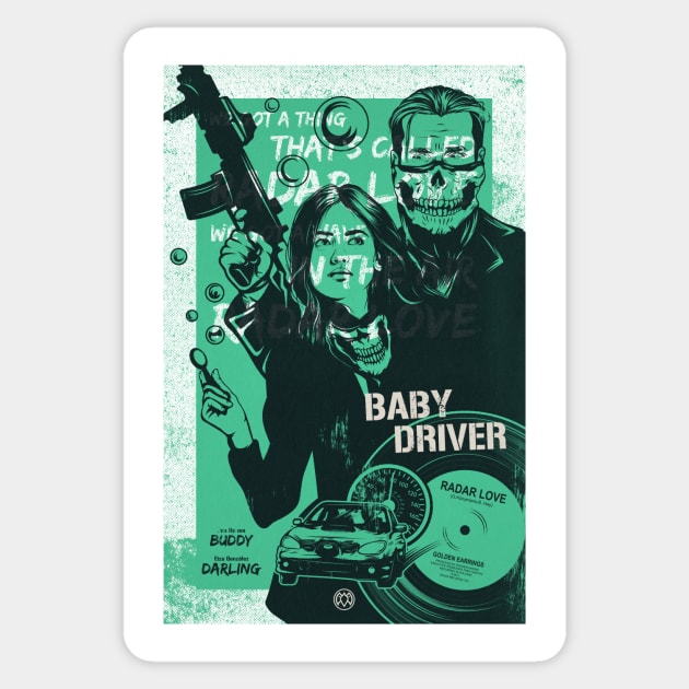 Baby Driver Sticker by PaybackPenguin